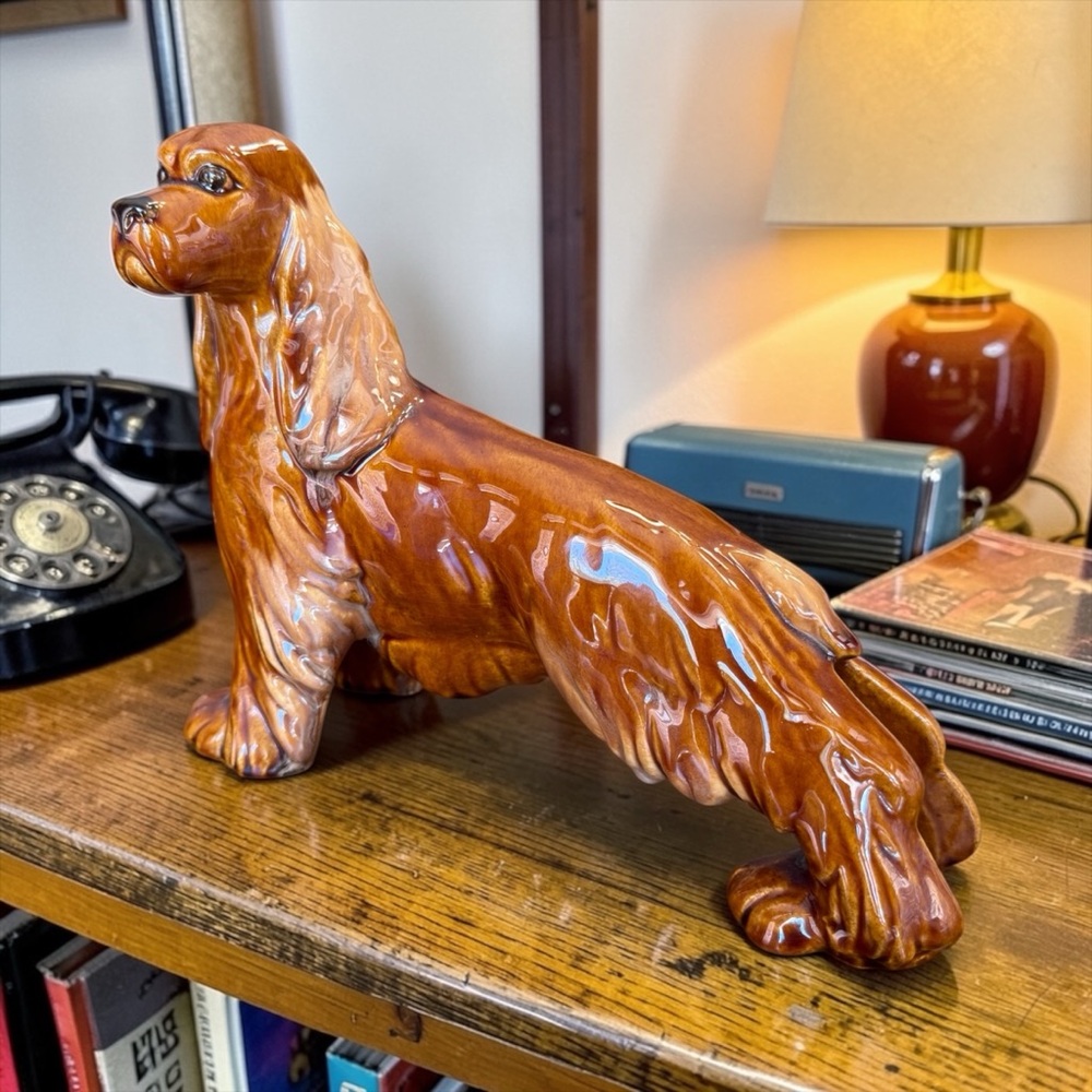 Vintage 1950s Royal Haeger ceramic Cocker Spaniel dog figurine. Great condition - Picture 4 of 7